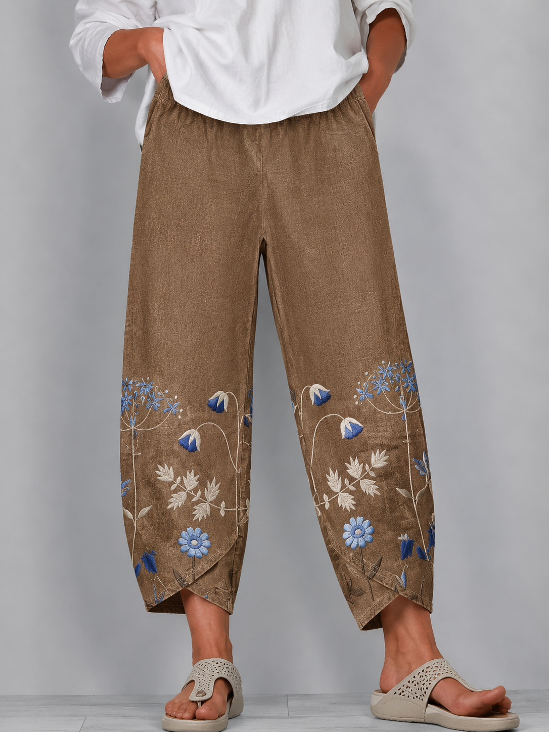 Aria | Pantalón Casual Bordado