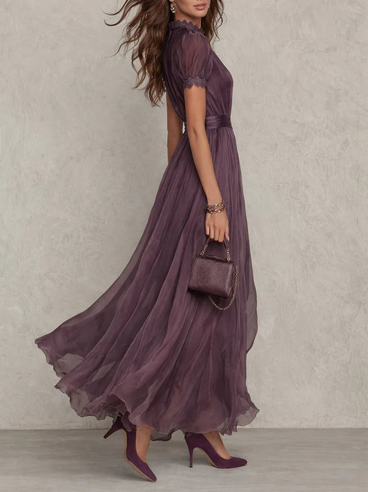 Martina | Vestido elegante de chiffon fluido