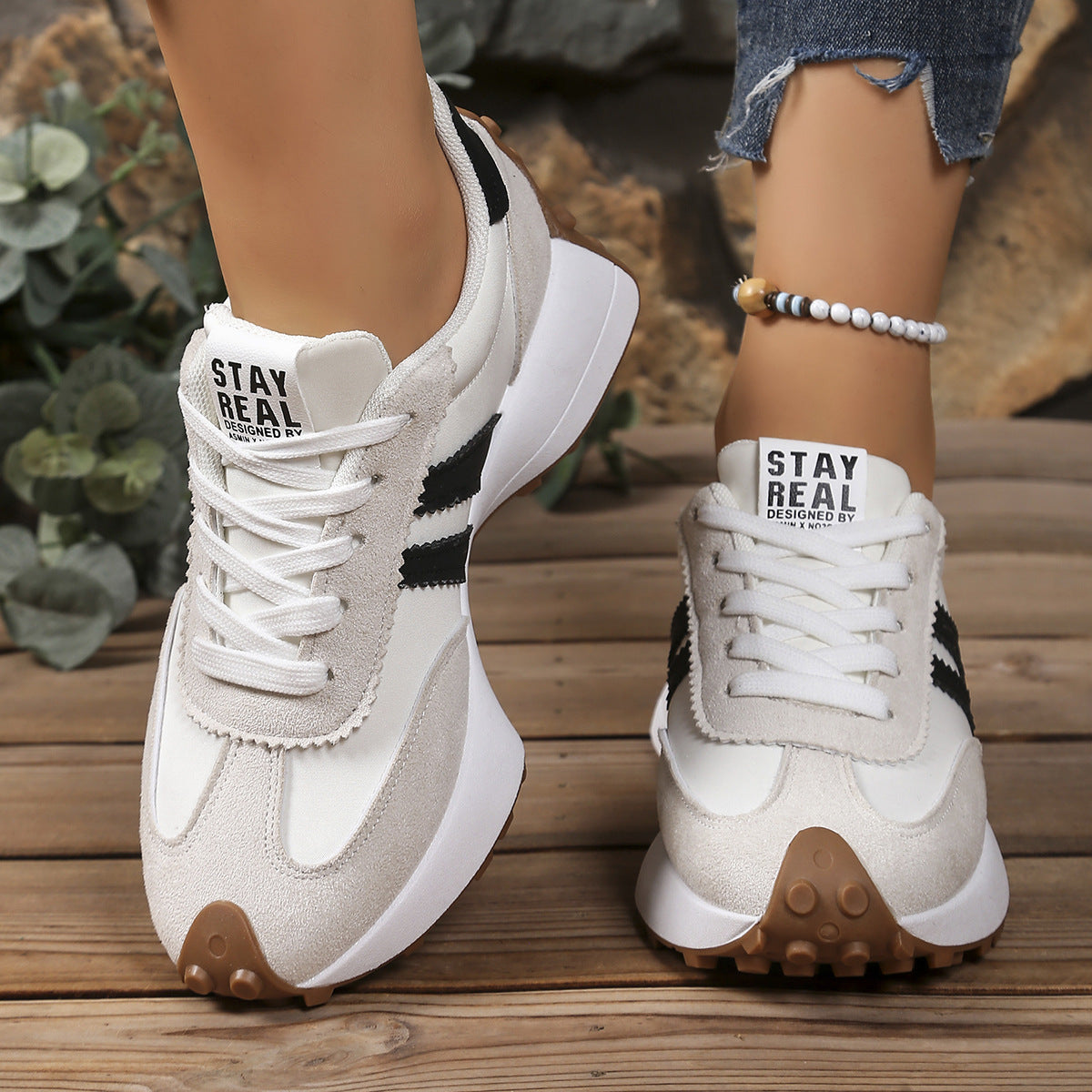 Aroa | Zapatillas Cómodas de Estilo Retro