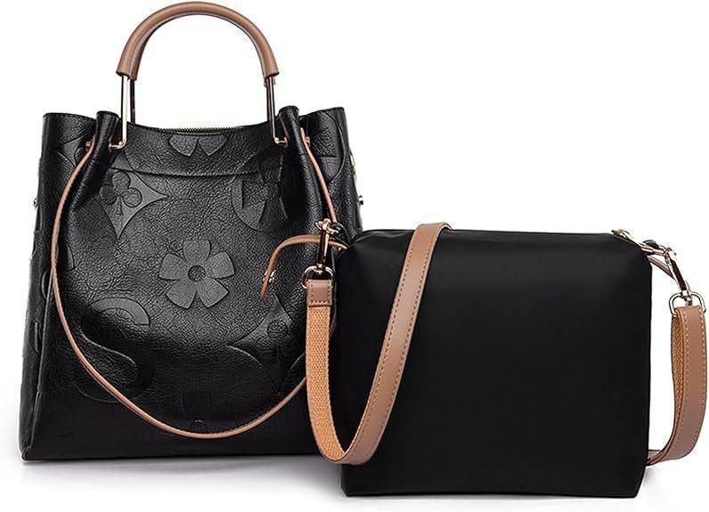 Lucia | Bolso Bucket Vintage Texturizado con Neceser Extraíble