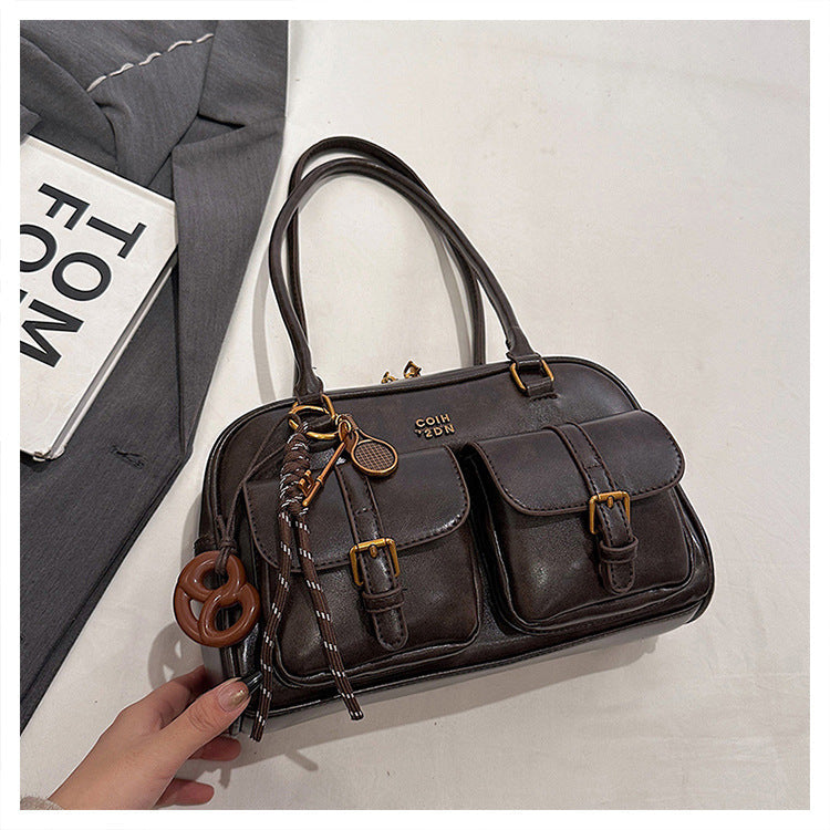 Martina | Bolso Tote Vintage Boston Acolchado – Hombro y Mano