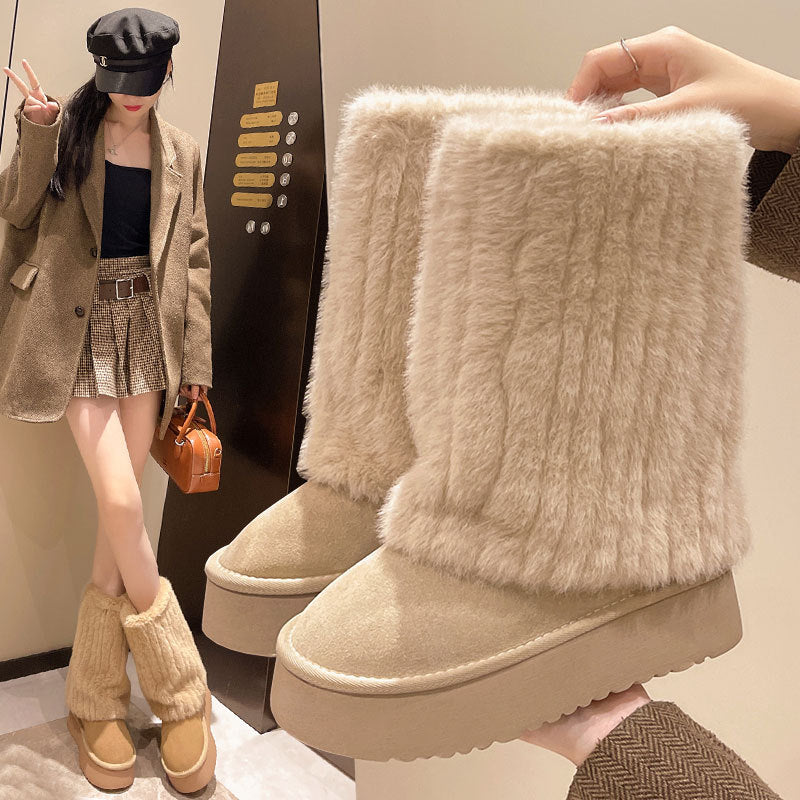 Valentina | Botas de Invierno con Plataforma y Forro de Pelo