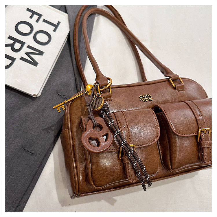 Martina | Bolso Tote Vintage Boston Acolchado – Hombro y Mano
