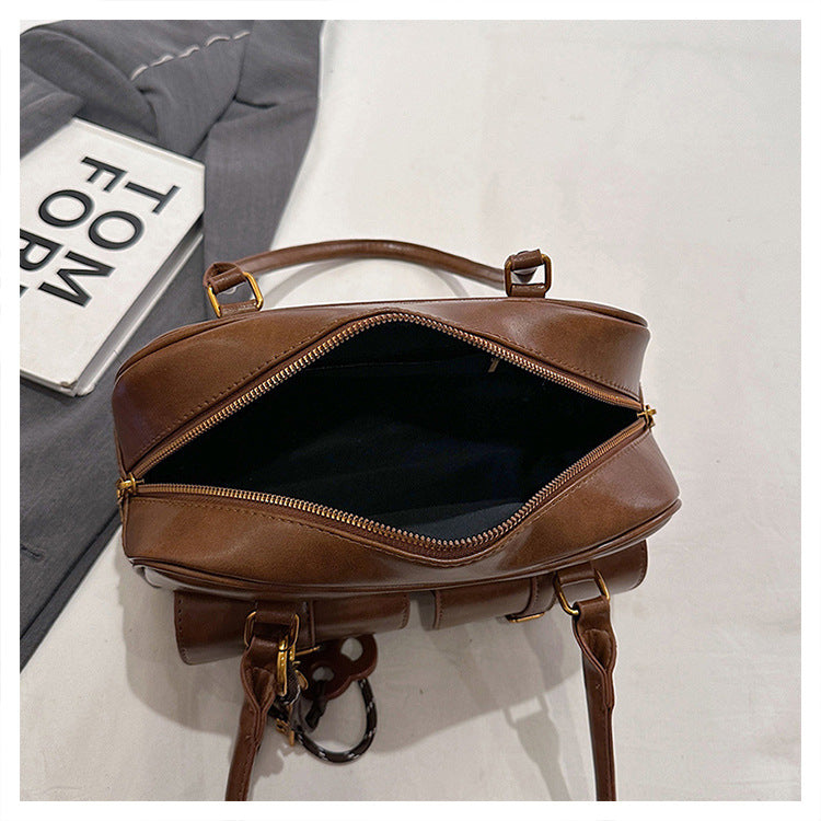 Martina | Bolso Tote Vintage Boston Acolchado – Hombro y Mano