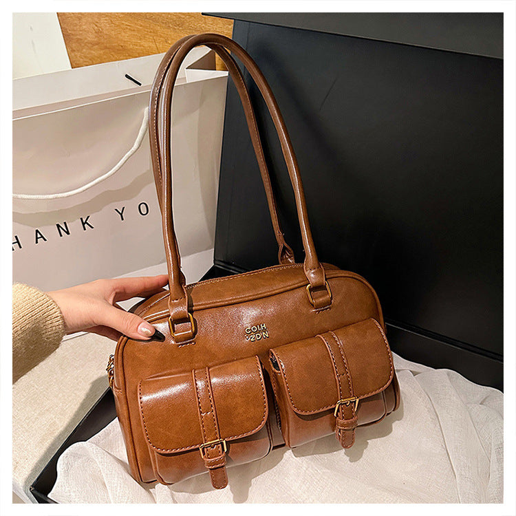 Martina | Bolso Tote Vintage Boston Acolchado – Hombro y Mano