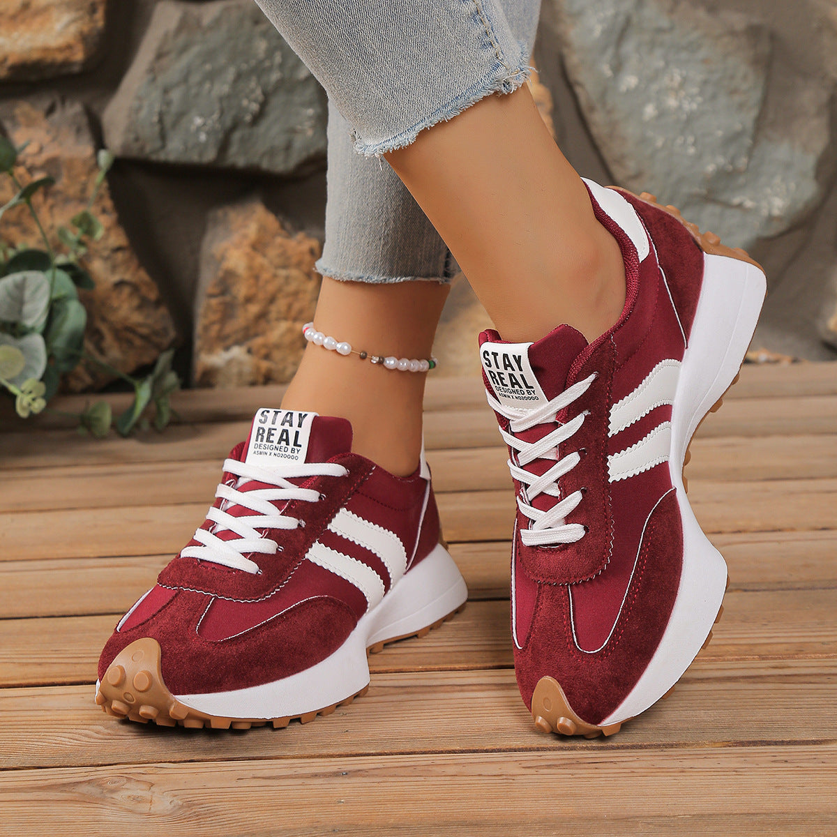 Aroa | Zapatillas Cómodas de Estilo Retro