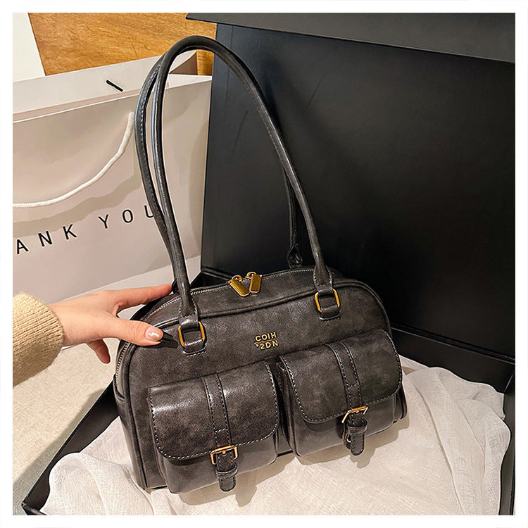 Martina | Bolso Tote Vintage Boston Acolchado – Hombro y Mano