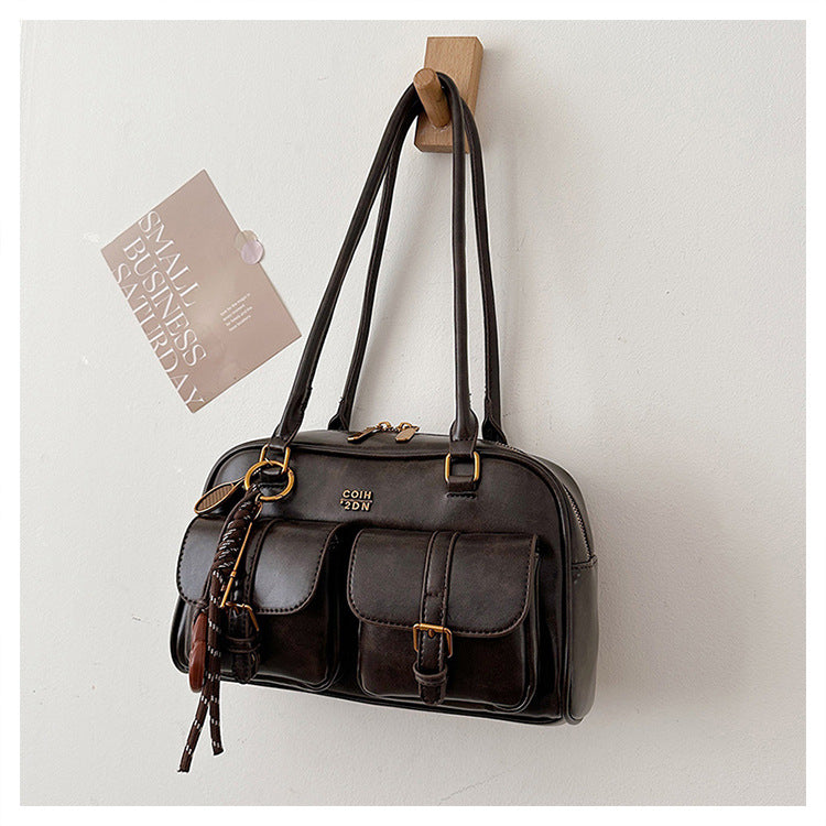 Martina | Bolso Tote Vintage Boston Acolchado – Hombro y Mano