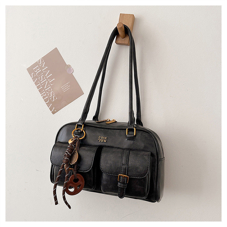 Martina | Bolso Tote Vintage Boston Acolchado – Hombro y Mano
