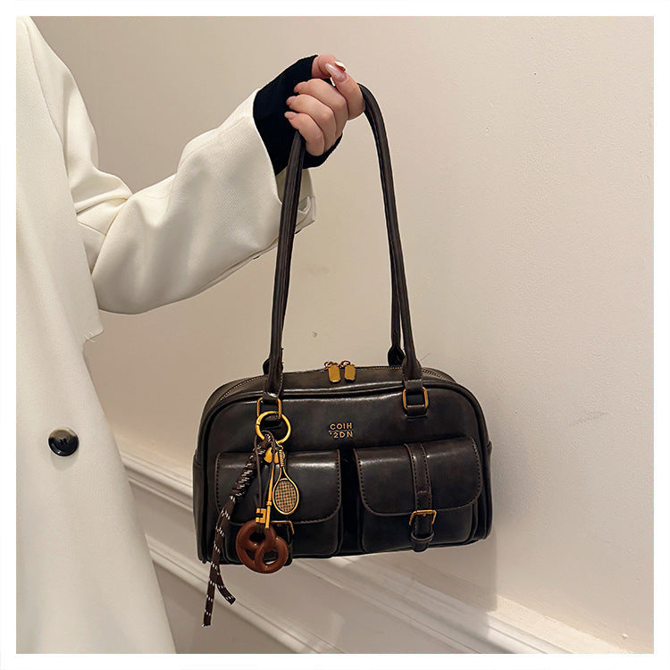 Martina | Bolso Tote Vintage Boston Acolchado – Hombro y Mano
