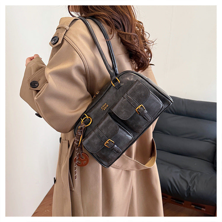 Martina | Bolso Tote Vintage Boston Acolchado – Hombro y Mano
