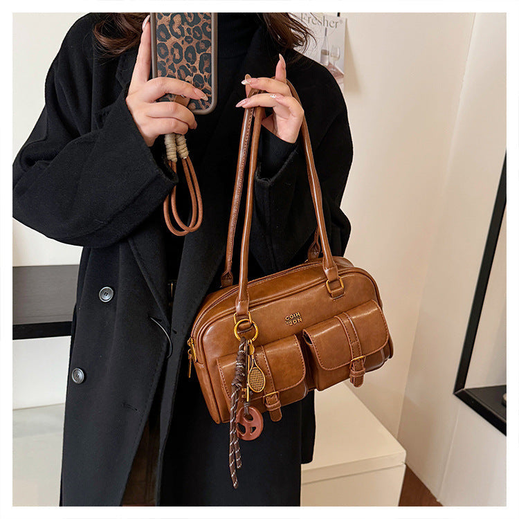 Martina | Bolso Tote Vintage Boston Acolchado – Hombro y Mano