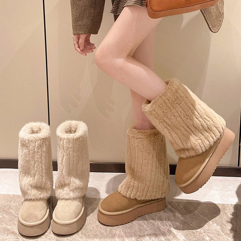 Valentina | Botas de Invierno con Plataforma y Forro de Pelo