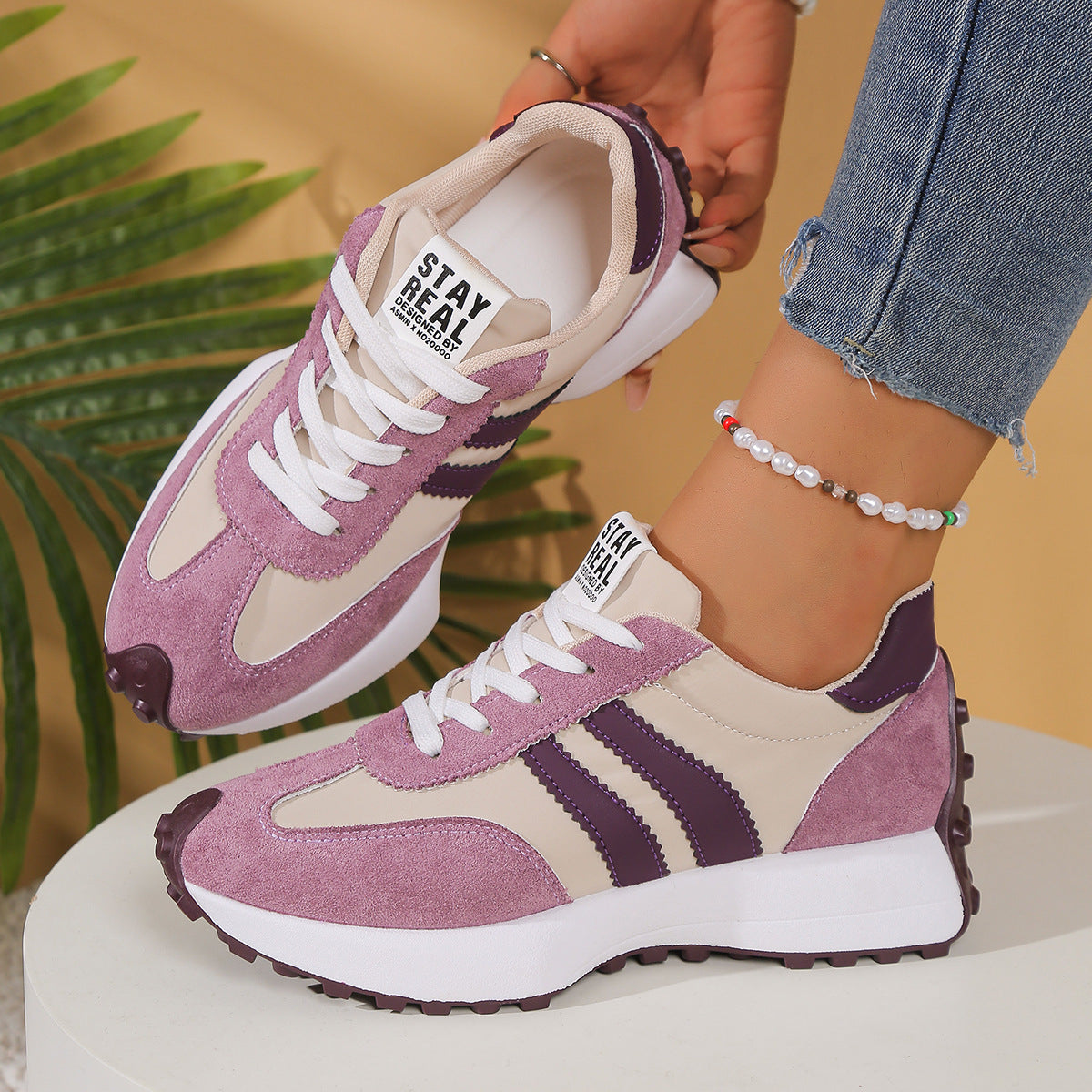 Aroa | Zapatillas Cómodas de Estilo Retro