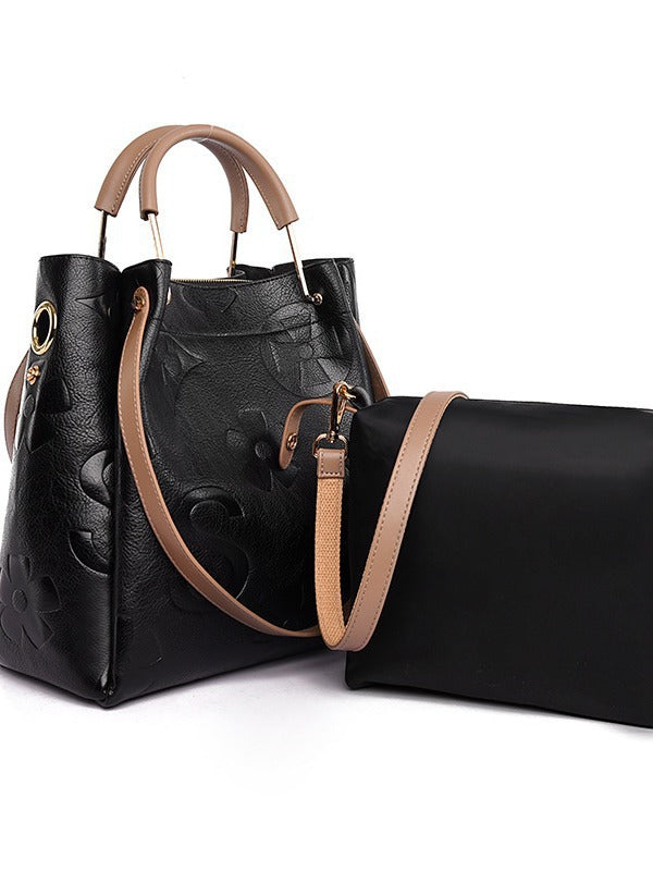 Lucia | Bolso Bucket Vintage Texturizado con Neceser Extraíble