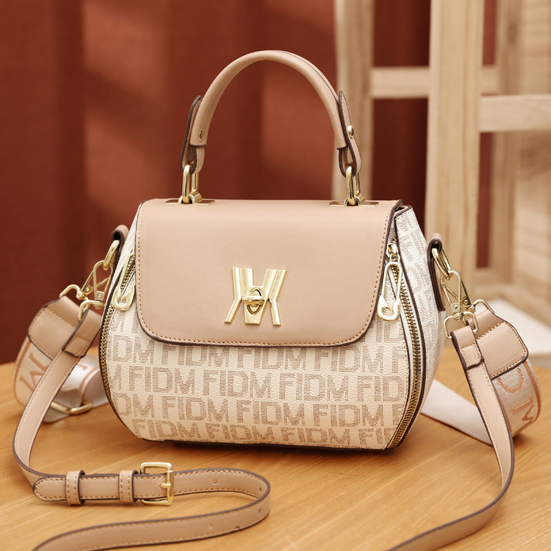 Claudia | Bolso Clásico Estampado Convertible de Hombro y Bandolera