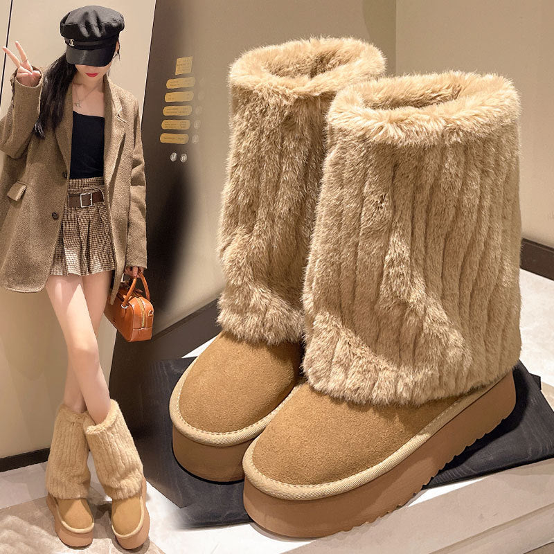 Valentina | Botas de Invierno con Plataforma y Forro de Pelo