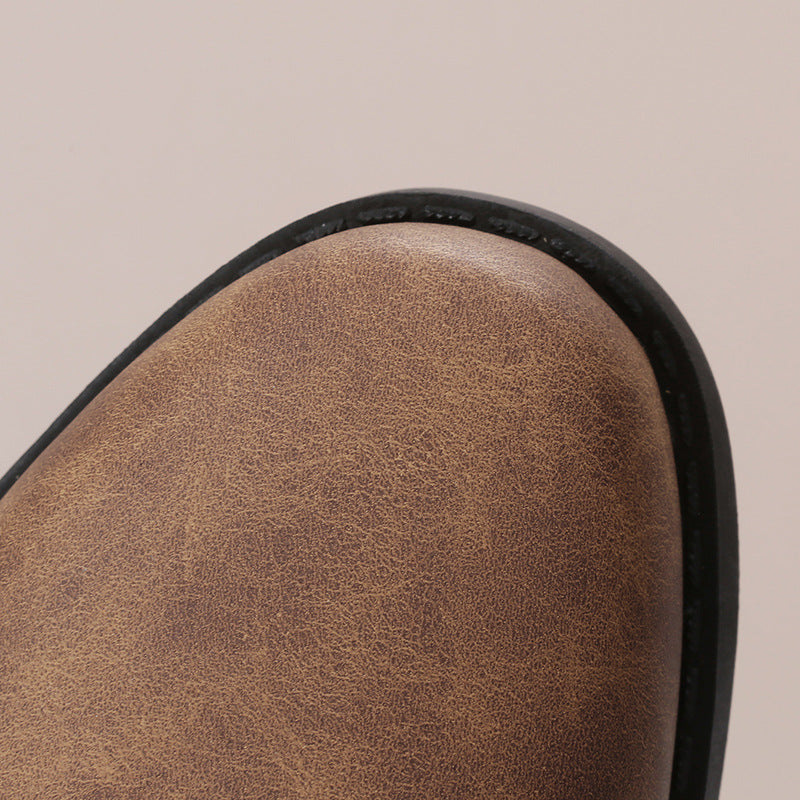 Laia | Botas de Hebillas con Acabado Vintage