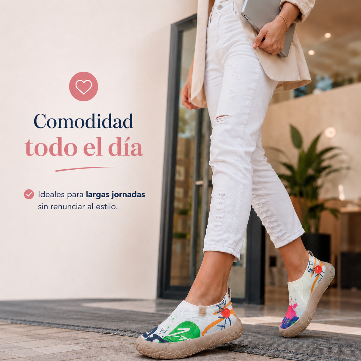Gloria | Zapatillas Cómodas con Elevación Invisible