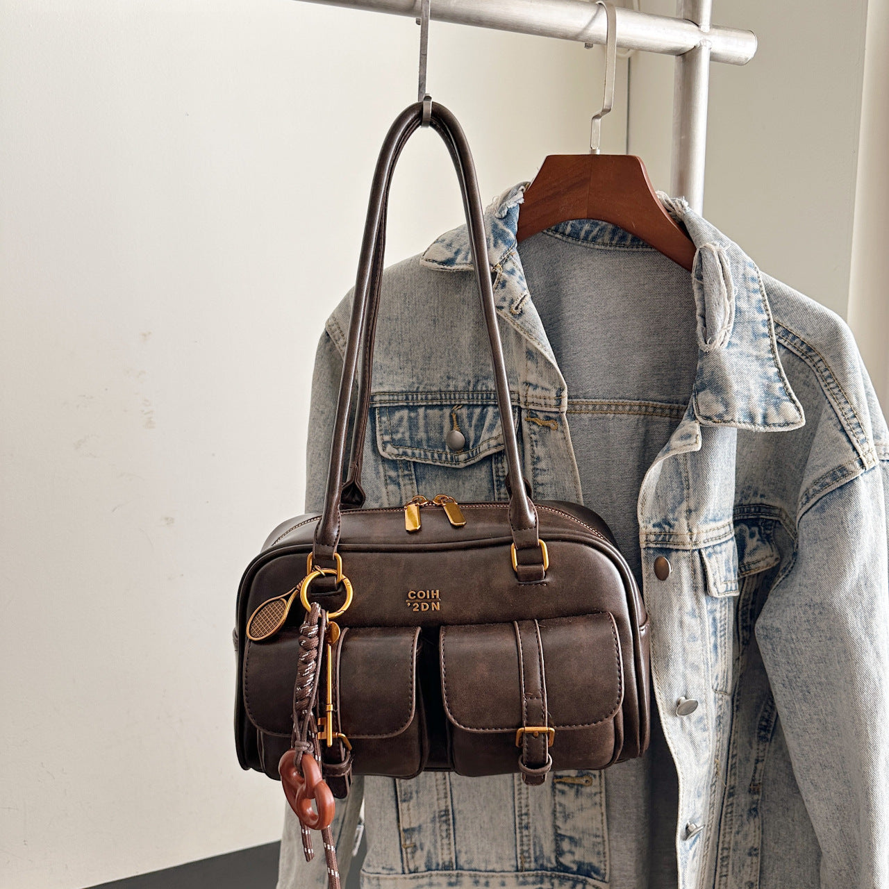 Martina | Bolso Tote Vintage Boston Acolchado – Hombro y Mano