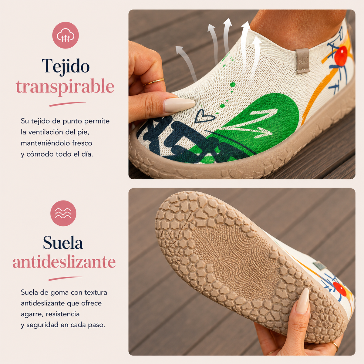 Gloria | Zapatillas Cómodas con Elevación Invisible
