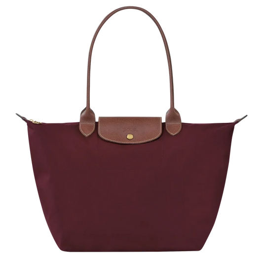 Bolso Plegable de Nailon Premium | Burdeos