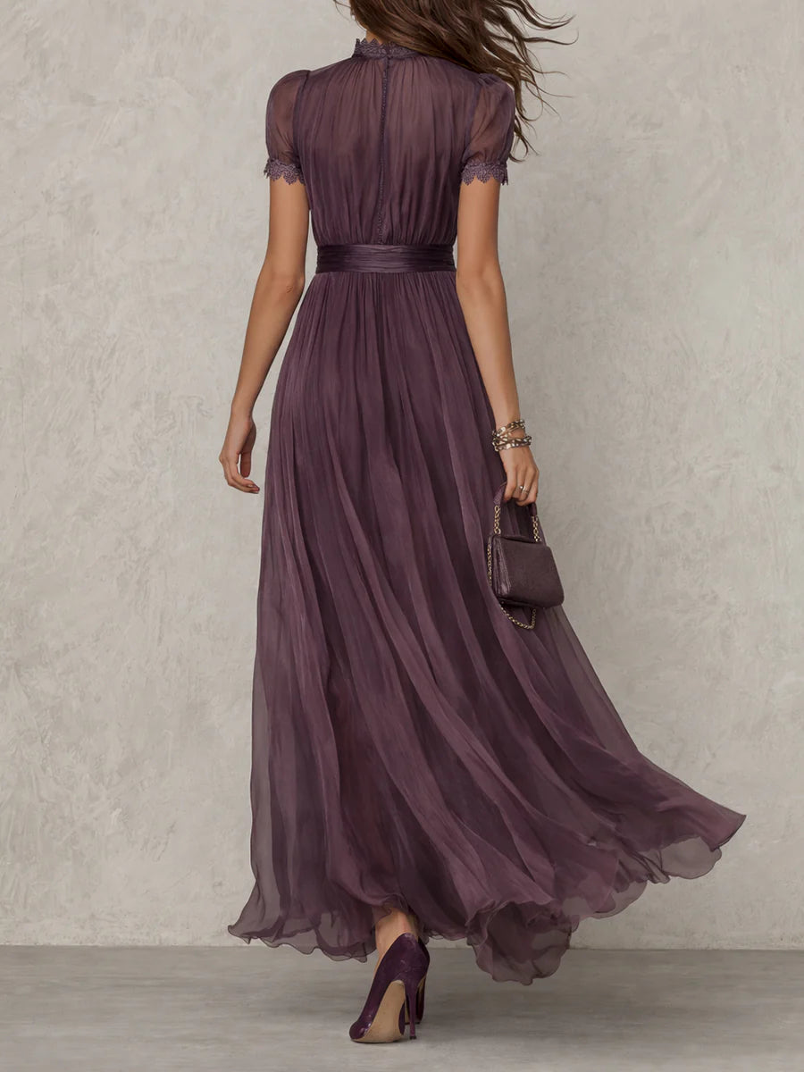 Martina | Vestido elegante de chiffon fluido