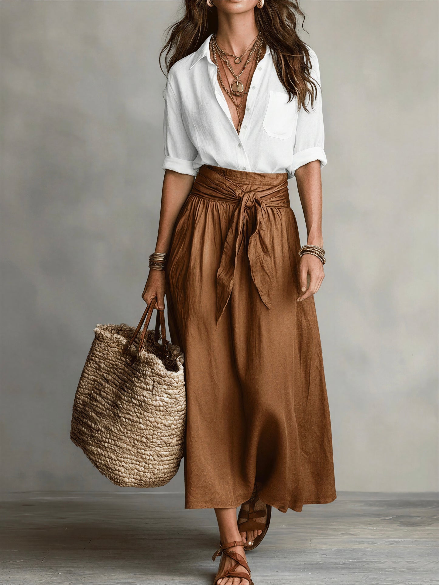 Nora | Conjunto fluido con lazada