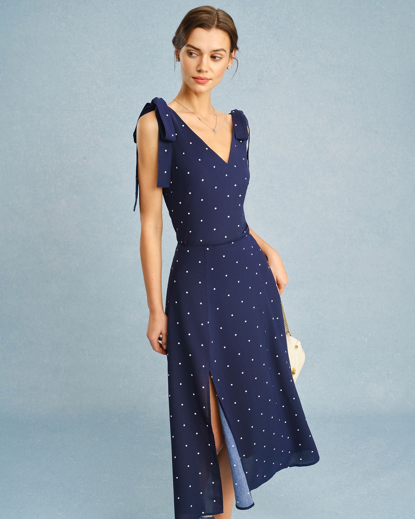 Serena | Falda midi con lunares